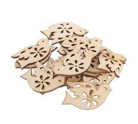 Didiseaon 20pcs Unfinished Wooden Peace Dove Cutout Slices for Painting DIY Crafts Hollow Bird Shape Embellishments for Home Decor and Festival Ornaments