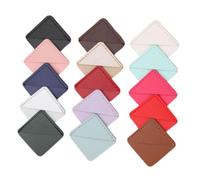 Didiseaon 20pcs Vintage PU Leather Square Bookmarks Retro Corner Page Protectors for Reading Lovers Teachers Students Stylish Book Accessories Gift
