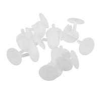 Didiseaon 20pcs White Plastic Rubber Duck Plug Mount with Non-slip Adhesive Tape, Duck Holder for Car Dashboard Display, Bath Fixer and Collectors