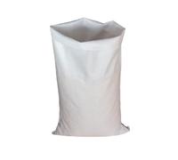 Didiseaon 20pcs White Pp Plastic Woven Bags Heavy Duty Polywoven Sacks for Packaging and Storage, Moderate Thickness, Reusable with Hot Cutting Feature, for House-moving and Long Journey