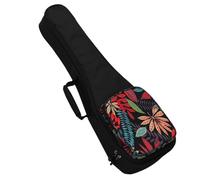 Didiseaon 21-inch Ukulele Padded Storage Bag Backpack Straps Thick Cotton Ukulele Carry Case for Travel and Daily Use Portable Storage Container Mysterious Garden Pattern