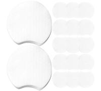 Didiseaon 2400Pcs Thickened Half-Moon Pearl Pattern Non-Woven Makeup Removal Pads, Skin-Friendly Facial Cleansing Pads for Eye Makeup Removal and Travel Cosmetic Wipes