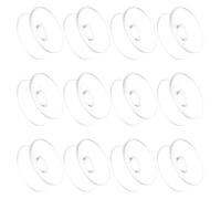 Didiseaon 24pcs 30mm Double-Sided PVC Suction Cups for Car Glass Windshield Sunshade, Window and Home Glass Adhesive Pads with Strong Hold for Bathroom and Kitchen Use