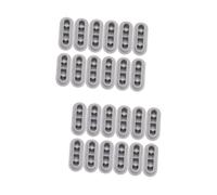 Didiseaon 24pcs Anti- Toilet Seat Gaskets Cushioning Mats for Smooth Toilet Seat Bumpers Adhesive Pads for Family and Hotel Use