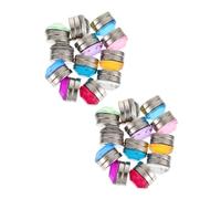 Didiseaon 24Pcs Colorful Magnetic Glass Markers Reusable Acrylic Cup Signs for Wine Glasses Easy to Clean Drink Identifiers for Parties Dinners and Gatherings