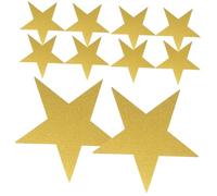 Didiseaon 24pcs Glitter Gold Star Cutouts for Bulletin Board Classroom Decor DIY Art Projects Party Table Decorations Creative Paper Stars for Movie Night and Festive Celebrations