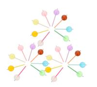 Didiseaon 24pcs Glow Dark Lollipop Charms Candy Pendant for DIY Jewelry Making Keychain Decorations and Craft Projects Fun and Sturdy Earring Accessories for All Ages