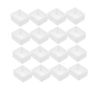 Didiseaon 24pcs Lightweight Empty Watercolor Half Pans DIY Paint Storage Containers Portable Plastic Paint Cans for Travel Outdoor Painting Art Supplies