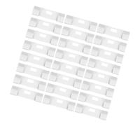 Didiseaon 24pcs Metal Vertical Blind Repair Tabs Vane Savers Replacement Clips for Vertical Curtains Resistant White Slats Fixer Kit Household Window Blinds Maintenance Accessory