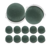 Didiseaon 24pcs Mini Floral Foam Holders round Green Dried Flower Mud Foam Blocks for Practical Flower Arranging and Prolonging Freshness Suitable for Wine Bottle Decor and Party