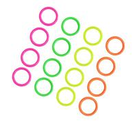 Didiseaon 24pcs Plastic Throwing Rings for Inner Diameter Hollow Circle Toss Game with Bright Random Colors Outdoor and Indoor Ring Toss for Interaction and Motor Skill Random Color