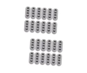 Didiseaon 24pcs Toilet Seat Bumpers Cushioning Mats Non-Slip Gasket for Toilet Seat Accessories Comfortable Pads for Home Bathroom