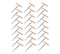 Didiseaon 24pcs Violin Peg Hole : 3/4-4/4 Viola Reaming Tool - Precise 1:30 Tapered Peg Hole Tool With Wooden Handle - Ideal For Luthiers And Repair