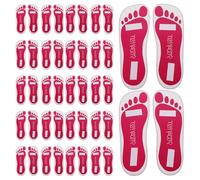 Didiseaon 25 Pairs Sticky Spray Tanning Pads Disposable Feet Protectors for Mobile and Salon Use Strong Adhesive Sole Covers to Prevent Staining and Smudges Convenient Sunless Tanning
