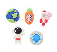 Didiseaon 25pcs Cartoon Rabbit Astronaut Flatback Charms for DIY Crafts Hair Clips Accessories Creative Charms Set for Handmade Projects Suitable for Various Decorations