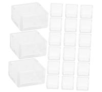 Didiseaon 25pcs Empty Watercolor Half Paint Pans Transparent Plastic DIY Art Painting Palette Pans for Artists Students Portable Paint Mixing Tray