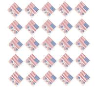 Didiseaon 25pcs Fourth of July Temporary Tattoos Stickers with American Flag Design, Washable and Removable Face Decals for Independence Day Party Supplies