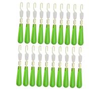 Didiseaon 25pcs Large Silicone Bobber Stops with Copper Head Connector Fishing Drift Stoppers for Float Legs Quick Swap Sliding Seat Fishing Gear for River Lake Ocean Angling