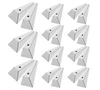 Didiseaon 25pcs Plastic Picture Frame Backing Clips Buckles with Turn Buttons for Convenient Photo Replacements and Simplifying Frame Cleaning, Silver Plastic Material for Mounting