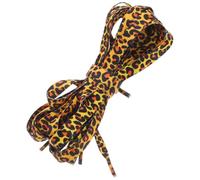 Didiseaon 2pair Creative Flat Shoelaces Leopard Print 120cm Polyester Laces Designed for Sports Shoes and Urban Casual Wear