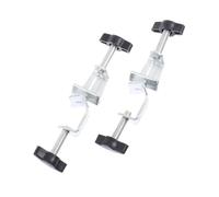 Didiseaon 2pcs Adjustable Bosshead Clamp Holder for Laboratory Iron Stand Iron Body with Plastic Knobs Stable Right Angle Support Clips for Chemistry Experiments Suitable for Students and