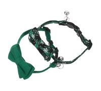 Didiseaon 2pcs Adjustable Cat Collar with Bell and Bow Tie for Small Dogs Kittens Festive Breakaway Pet Necklace Soft Comfortable Fit for Daily Wear and Holiday Parties