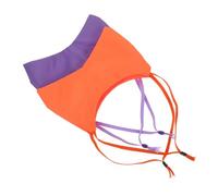 Didiseaon 2pcs Adjustable Dog Bath Cap with Ear Protection for Cats and Dogs Fit Pet Shower Caps for Grooming Swimming Bathing Purple and Orange Earmuffs