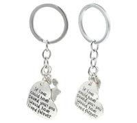 Didiseaon 2pcs Alloy Pet Memorial Keychains Set with Dog Paw and Heart Paw Designs Creative Dog Souvenir Key Rings for Remembering Lost Pets Suitable Memorial