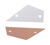 Didiseaon 2pcs Aluminum Guitar Fret Rocker Measuring Ruler Kit String Height Gauge for Guitar and Bass Neck Fretboard Setup Tool in Gold and Silver