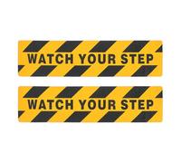 Didiseaon 2pcs Anti-slip Warning Tape Watch Your Step Print 15cm X 60cm Non-slip Safety Tape for Stairs and Walkways Wet Floor Caution Grip for Indoor and Outdoor Use