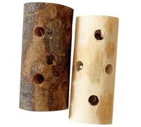 Didiseaon 2pcs Apple Wood Nibbling Stick Hamster Toys Pet Chew Toys for Dwarf Hamsters Guinea Pigs Rabbits Parrots Natural Biting Playthings