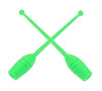 Didiseaon 2Pcs Artistic Gymnastics Fitness Stick Green Training Equipment for Adults Home School Gym Use Ergonomic Grip for Body Sculpting and Muscle Strengthening
