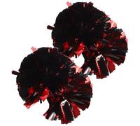 Didiseaon 2pcs Assorted Colour Cheer Pom Poms Made of Sturdy Pet Material, Reusable with Visual and Tactile Stimulation, for Cheer Choreography and Sports Events