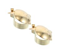 Didiseaon 2pcs Automatic Metal Candle Wick Extinguisher Ring Snuffer Golden Portable Fire Safety Tool for Aromatherapy Candles Enhancing Fragrance and Flame Control