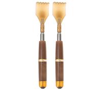 Didiseaon 2pcs Back Scratchers Set with Aluminium Alloy and Imitation Ox Horn, Light and Portable Design to Reach Hard-to-Reach Places, for Relaxation and Itch Relief at Home Or Office