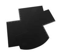 Didiseaon 2Pcs Beard Styling Tool with Built Ruler Hairline Shaping Template Grooming Tool for Precise Neckline and Haircuts DIY Home Use Barber Enhancement Card