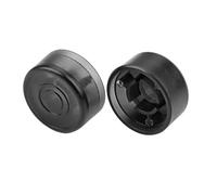 Didiseaon 2pcs Black Guitar Effect Pedal Footswitch Toppers Plastic Caps with Compact Design to Extend Service Life, Practical Protection Cap for Guitar Performance Accessories