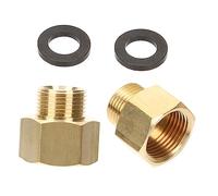 Didiseaon 2pcs Brass Adapter Fitting to Pipe Extension Durable Gas Connector for Rv Hose High Performance Bushing with Easy Installation Reliable and Stable Design