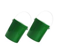 Didiseaon 2pcs Breathable Live Bait Buckets with Ventilation Fishing Worm Containers for Storing and Breeding Blood Worms Professional Tackle Box for Fresh Bait Storage Green