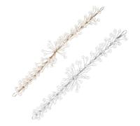 Didiseaon 2pcs Bridal Crystal Hairband Wedding Hair Accessories Rhinestone Headpiece for Bride Vine Handmade Women