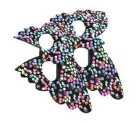 Didiseaon 2pcs Butterfly Masquerade Masks for Women, Venetian Style Sequin Masks with Unique Design, Comfortable Fit and Not Easy to Fall, for Masquerade Party Decorations and Themed