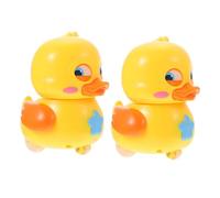 Didiseaon 2pcs Cartoon Duck Wind-up Clockwork Playthings for S Educational Animal Stimulate Hand-eye Coordination and Learning