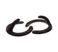 Didiseaon 2pcs Cast Iron Horseshoe Hook Wall Mounted Multi-Function Hook Black Iron Bathroom Farmhouse Rustic Vintage Industrial Style