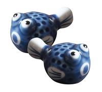 Didiseaon 2pcs Ceramic Chopstick Rest Japanese Style Holders, Easy to Clean, Keeps Chopsticks Stable, Lightweight Decorative Dining Accessory for Home and Parties