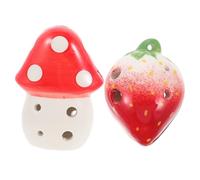 Didiseaon 2pcs Ceramic Ocarina Musical Instrument for Early Learning Lightweight and Portable Birthday for Develops Creativity and Music Skills