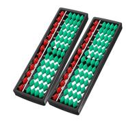 Didiseaon 2pcs Chinese Plastic Abacus Math Bead Counter Educational Tool for Mental Arithmetic Learning and Brain Development Lightweight and Portable Counting for School and Home Use