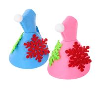 Didiseaon 2pcs Christmas Parrot Cape Felt Snowflake Design for Small Birds like Cockatiels Parakeets Winter Holiday Pet Outfit