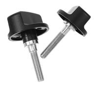 Didiseaon 2pcs Clamping Knob Handle Selfie Stick Parts Black Stainless Steel Easy Adjustment Sturdy Repair Screws for DIY Enthusiasts and Professionals