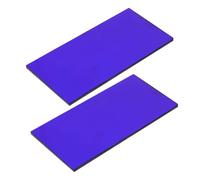 Didiseaon 2pcs Cobalt Glass Plates for Chemistry Experiments Precision Flame Color Reaction Tool for School Labs Easy to Clean User Friendly Design