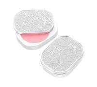 Didiseaon 2pcs Compact Solid Perfume Balm 4g Gentle on Skin Formula, Portable Abs Material in Silver, for Daily Use and Travel, Masking Unwanted Odors, Solid Fragrance Balm for Women